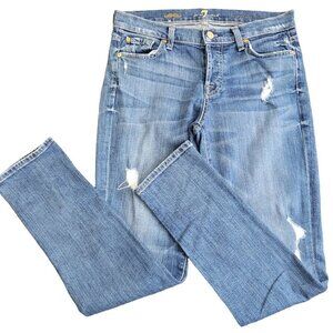 7 For All Mankind Josefina Skinny Boyfriend Jeans Size 26